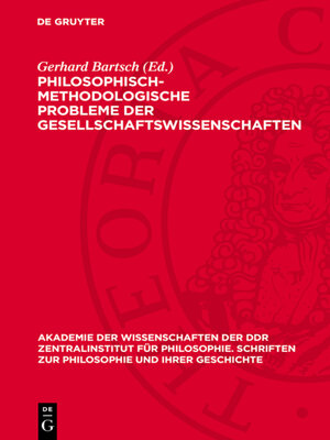 cover image of Philosophisch-methodologische Probleme der Gesellschaftswıssenschaften
